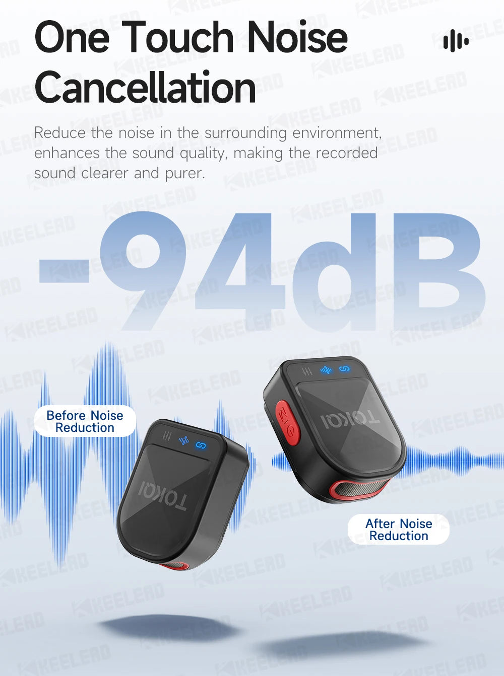 Mini Wireless Lavalier Microphone Bluetooth Magnetic Mic for Iphone Android Mobile Live Streaming Recording Vlog Video, Gaming