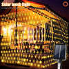 9.8*6.6Ft Solar Lights Net Waterproof 8 Lighting ModesOutside Garden Twinkle Lights For Patio Wall Roof Balcony Christmas Decor