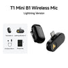 MAONO T1mini Wireless Lapel Microphonefor iPhone Android Tablet PC with Noise Cancellation App Setting for Audio Video Recording