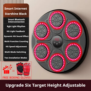 New Music Boxing Machine Smart Bluetooth Wall Mounted Music Boxing Trainer Gym Home Electronic Boxing Target Punching Equipment - You Offer