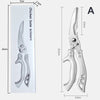 Multifunctional Stainless Steel Scissors BBQ Tongs Kitchen Tool Food Tongs Chicken Bone Tongs Outdoor Camping Utility Knife