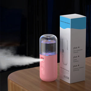 Mini Facial Nano Mist Sprayer Handy Nano Cool Spray Face Mister Steamer ,Moisturizing and Hydrating for Skin Care, Makeup