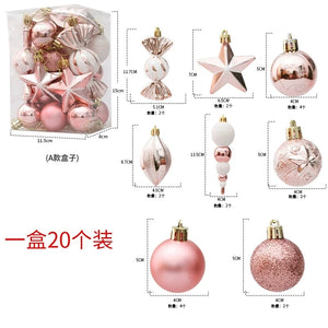 29/20Pcs Christmas Tree Balls Hanging Pendant Candy Cane Pine Cone Ornament Set Christmas Home Decoration 2026 Navidad New Year