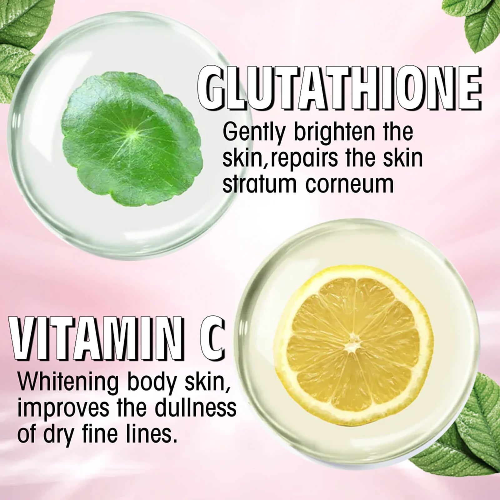AILKE Whitening Remove Black Spots Facial Skin Care Lotion Moisturizing Cream Body Glutathion Vitamin C Black Skin Face New Set