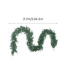 270cm Christmas Norfolk Pine Dense Garland Artificial Greenery Garland For Holiday Mantle Fireplace Table Home Decor