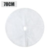 78/120cm White Faux Fur Tree Skirt Plush Carpet Mat for Christmas Tree 2026 Xmas Decoration Holiday New Year Ornament Home Decor
