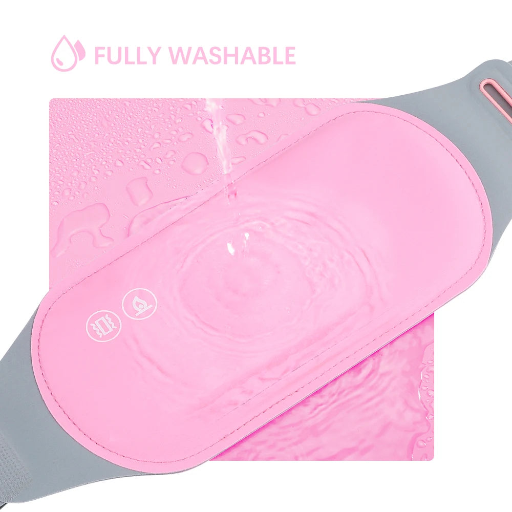 Electric Period Cramp Massager Vibrating Heating Belt for Menstrual Waist Stomach Abdominal Warm Palace Belt - You Offer