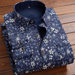 Autumn and Winter New Fashionable Plush Thick Warm Checkered Shirt for Men's Casual Loose Sports Large Size High Quality Shirt