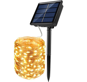 1/2 PCS Outdoor Waterproof Solar Light String 50/100/200/300 LED Waterproof 8 Modes Copper Wire Solar Fairy Light