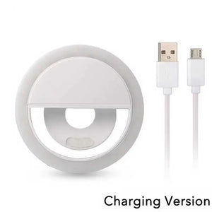New Handheld Ring LED Rechargeable Fill light Portable Mobile Phone Live Broadcast Photography Desktop Selfie Light