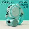 Dog Leash With Led Lights and Garbage Bag Retractable Nylon 5M Traction Rope Belt Durable Walk Run Automatic Extension Dog Lead