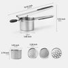 1PC stainless steel potato ricer with silicone handle and replaceable chassis potato mashers presses mashing mashed potatoes - You Offer
