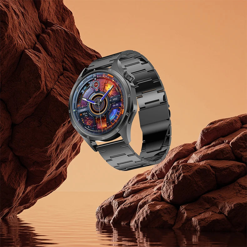 2025 New Men GPS Smart Watch 360 * 360 AMOLED Screen Bluetooth Call NFC Heart Rate Monitoring IP68 Waterproof SmartWatch for Men