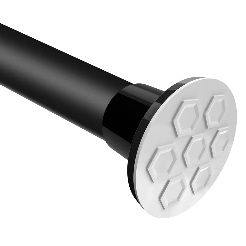50-260CM Adjustable Curtain Rod No Drilling Telescopic Shower Curtain Pole for Balcony Bathroom Wardrobe Rod Clothes Drying Rack