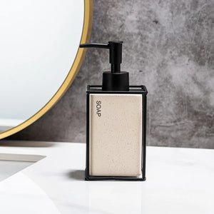 330ml Bathroom Soap 2pcs Ceramics Dispensers Refillable Holder Portable Travel Dispenser Liquid Soap Dispenser Bath Pump Bottle