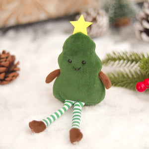 Christmas New Year Decoration Cute Plush Avocado Pendant Xmas Tree Doll Home Party Festival Living Room Desktop Ornaments