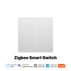 MOES ZigBee Smart Light Switch 2in1 Neutral Wire Required,Tuya APP Control,Compatible with Alexa Google Home,Star Feather Design