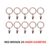 10-50pcs Metal Curtain Rod Clip Drapery Rings Hooks Retro Bathroom Decorative Hat Towel Hats Hanging Clamps Shower Curtain Clips