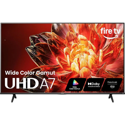 50" Class A7 Series 4K UHD Smart Fire TV (50A7NF) - Wide Color Gamut, HDR10+ Dolby Vision Dolby Atmos, AI Sports Mode, Game Mode