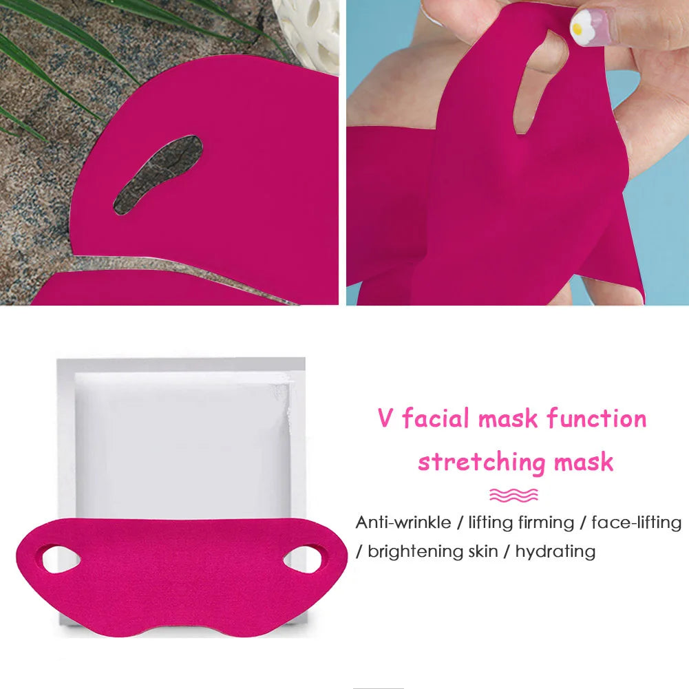 Face Lift Slimming Mask Neck Mask Face Lift V Lifting Chin Up Bandage Facial Lift Up Mask  Slimming Bandage 1/5/10/20Pcs