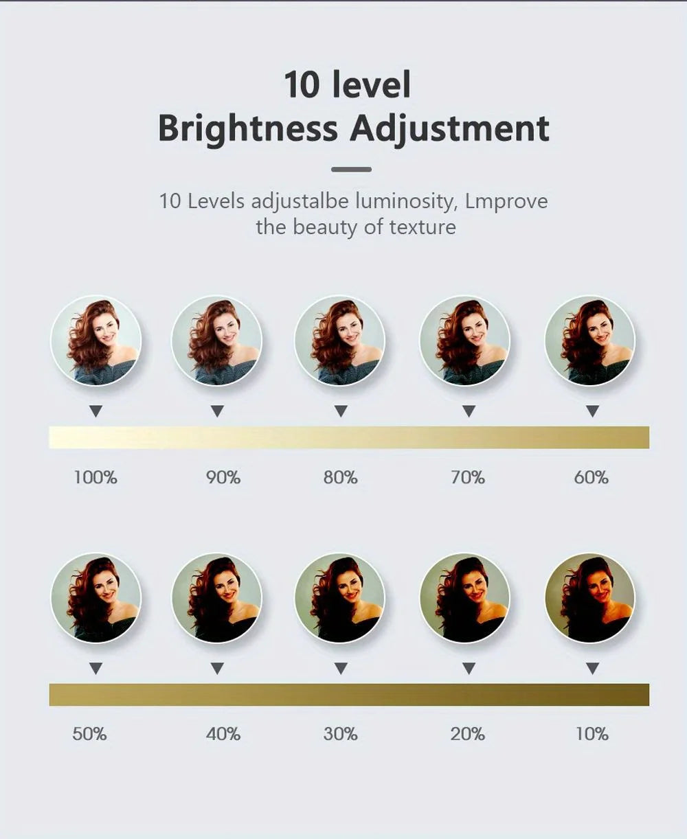 10inch Selfie Ring Light, Photography Fill Light Led Ring Lamp Ringlight for Video Recording Live Broadcast Selfie Led Lamp