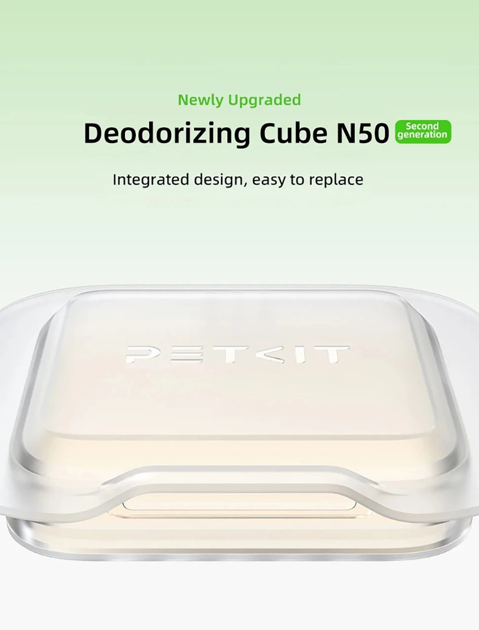 Origin PETKIT N50 Second Deodorant Cube Generation PURA MAX Cat Litter Box Automatic Pet Supplies Cats Puramax2 Parts Deodorizer