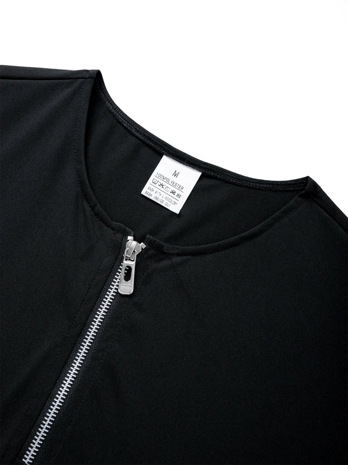 Summer Men's Solid Color T-shirt Short Sleeve Zipper Collar T Shirt Relaxed Breathable Casual Street Wear New Men's Top