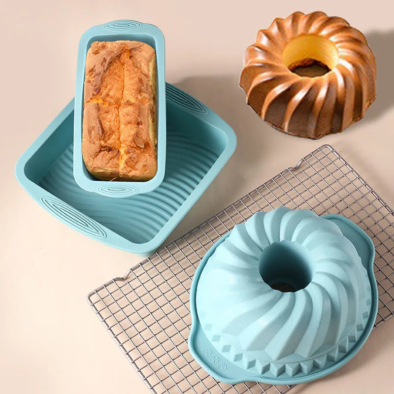 30PCS Non-Stick Silicone Baking Tools Set Food Grade Heat Resistant Mold for Cake Bread Muffin Chocolate Making DIY Kitchen Tool