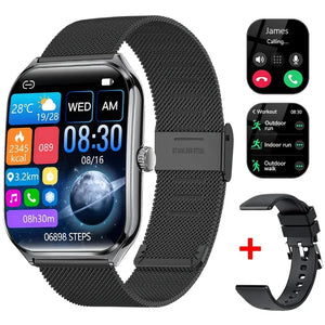 New Ultra Thin Smart Watch men 1.96" AMOLED 360*360 HD Pixel Display Always Show Time Call Reminder Smartwatch Ladies For huawei