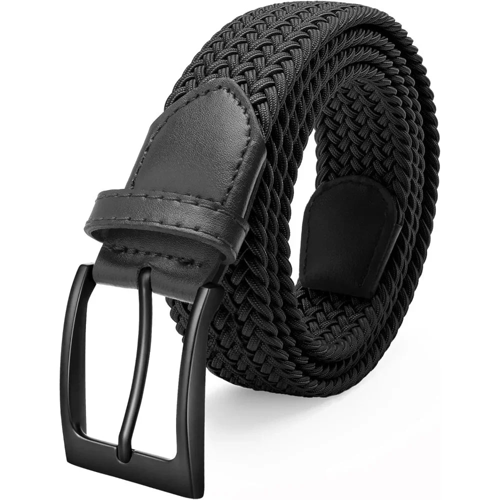 Elastic Braided Stretch Mens Golf Casual Jeans Belts Woven 1 3/8" Nylon Work Belts for Men Pants Shorts - You Offer