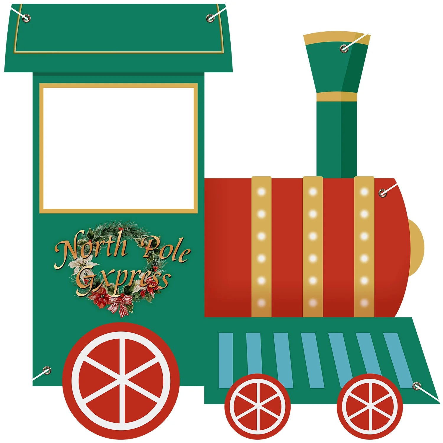 Christmas train hollow background cloth Xmas decoration 2025 Xmas Holiday North pole garland Navidad Natal New Year Gift 2026