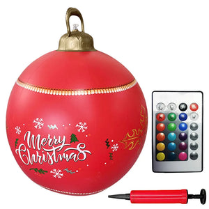 1PC Christmas Tree Decorations Balls Giant Inflatable Christmas Balls Outdoor Christmas Decorations PVC 60CM Snowman Balls