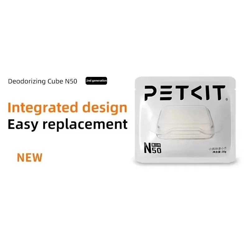 Origin PETKIT N50 Second Deodorant Cube Generation PURA MAX Cat Litter Box Automatic Pet Supplies Cats Puramax2 Parts Deodorizer