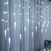 5-36M LED Curtain Icicle String Lights Christmas Garland Waterfall Outdoor Garden Decoration Fairy Light For Street Eaves Patio