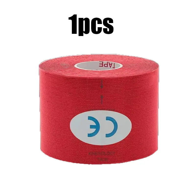 1/6pcs Breathable Cotton Kinesiology Tape Sports Elastic Roll Adhesive Muscle Bandage Knee Elbow Protector Injury Pain Care Tape
