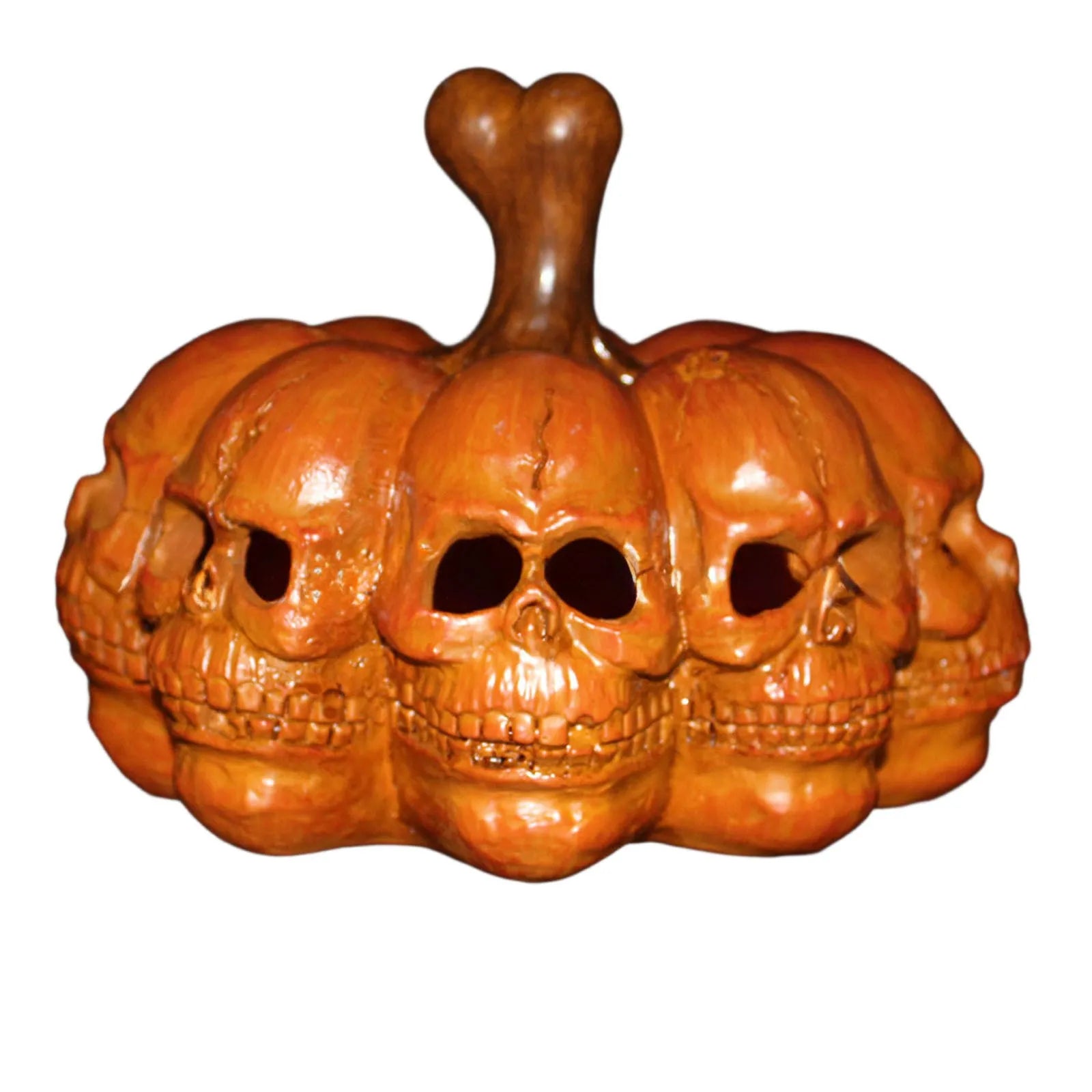 Halloween Multi-faceted Cranium Portable Cushaw Light Horror Desktop Cranium Decoration Halloween Party Tabletop Ornament