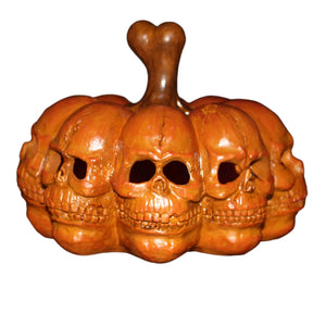 Halloween Multi-faceted Cranium Portable Cushaw Light Horror Desktop Cranium Decoration Halloween Party Tabletop Ornament