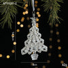 Christmas Ice Crystal Pendants, Christmas Tree Decorations, Transparent Acrylic Angels, Luxury Decorations, Scene Setting Props