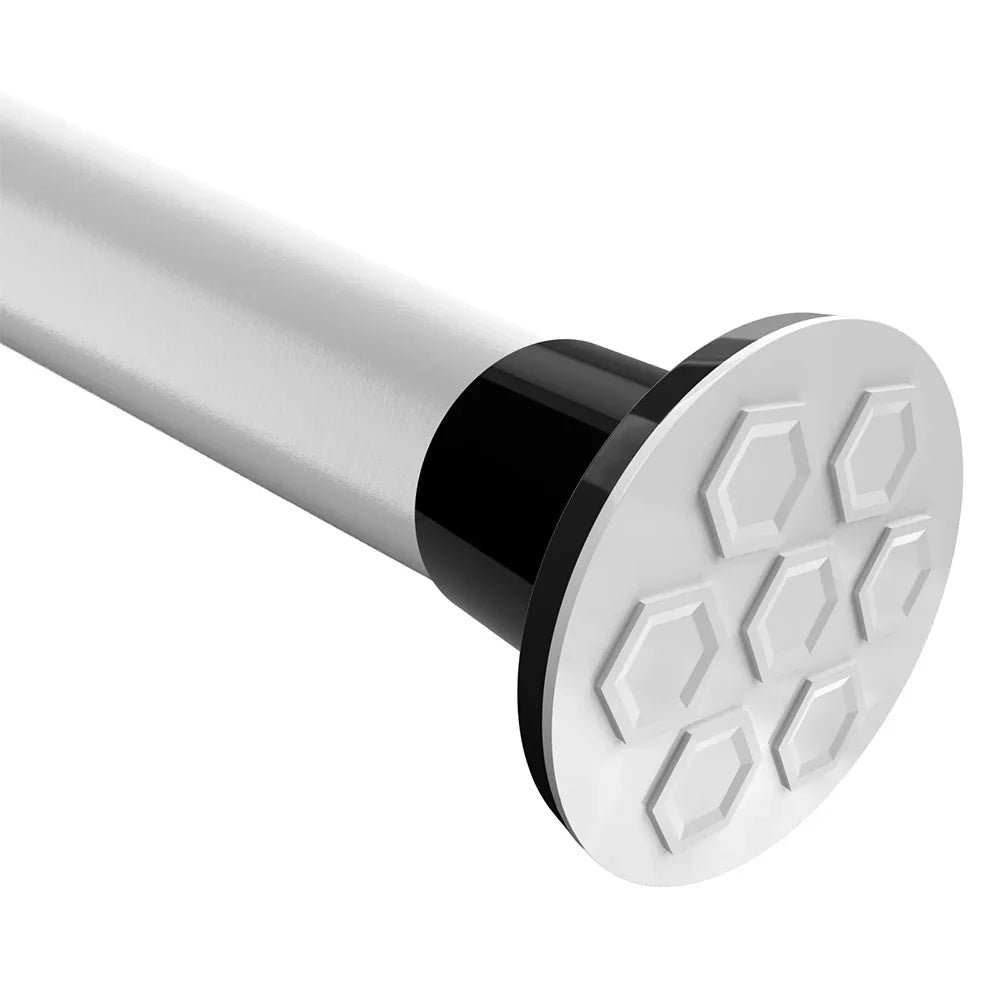 50-260CM Adjustable Curtain Rod No Drilling Telescopic Shower Curtain Pole for Balcony Bathroom Wardrobe Rod Clothes Drying Rack