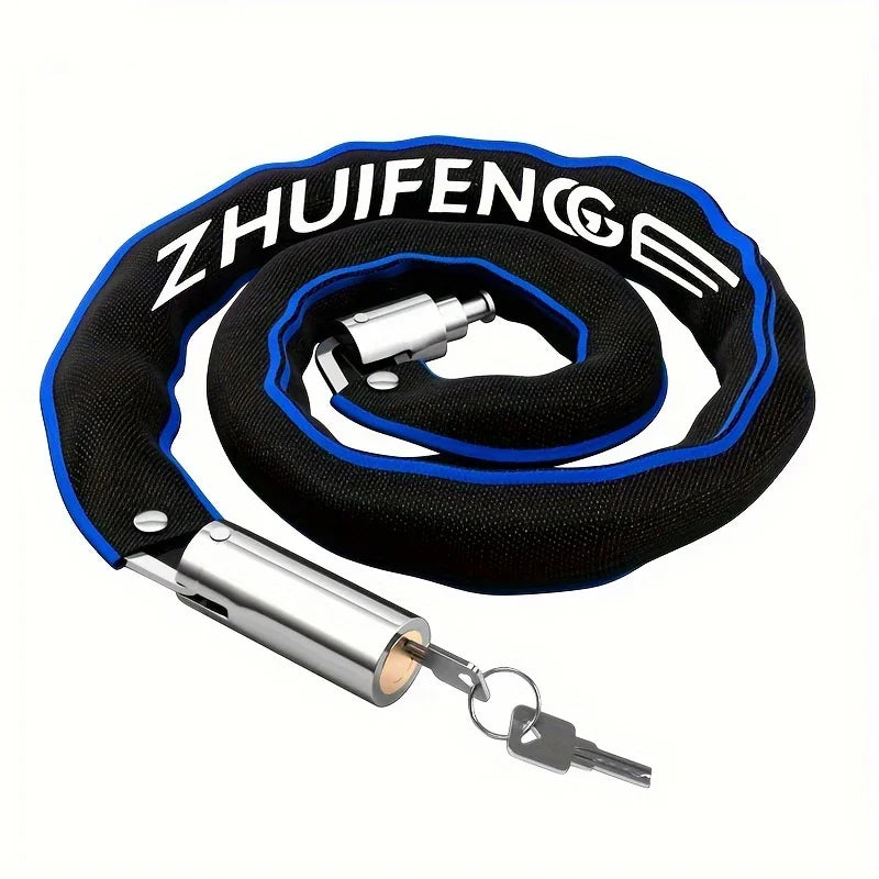 Bicycle chain lock outdoor waterproof metal heavy duty anti-theft car lock with key suitable for bicycles and motorcycles Lock - You Offer