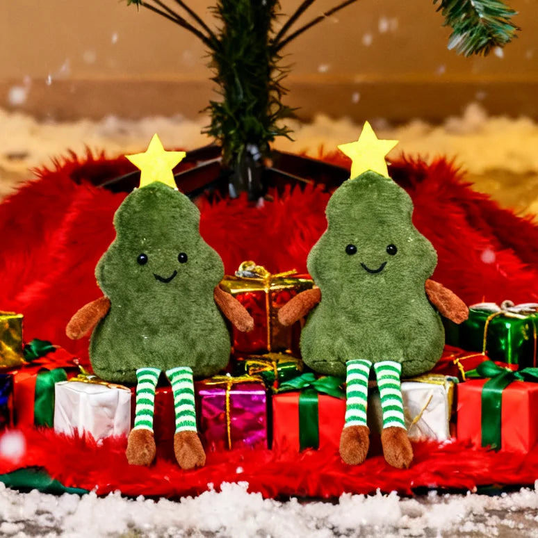 Christmas Tree Decoration Pendant Cute Plush Christmas Tree Doll For Cabinet Table Decor Home Party Decor Gifts Avocado Doll