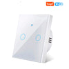 EU Smart Switches 1/2/3Gang Tuya Wifi Touch Light Switch Wall Sensor Switches Smart Life For Alexa Google Home 433RF Remote