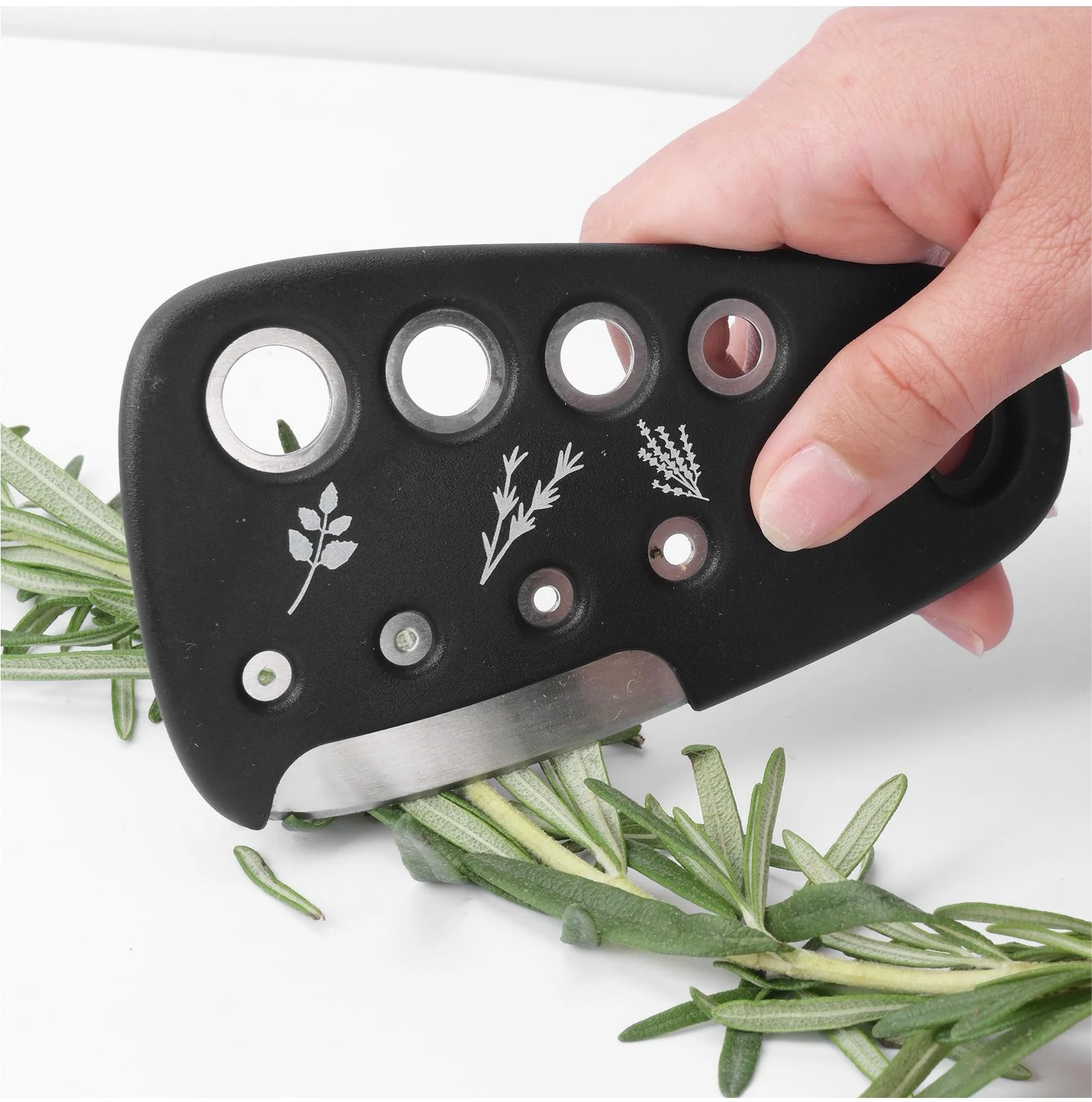 6 - in - 1 Stackable Kitchen Gadget Set | Peeler, Cheese Grater, Garlic Grinder, Bottle Opener, Pizza Cutter, Herb Cutter