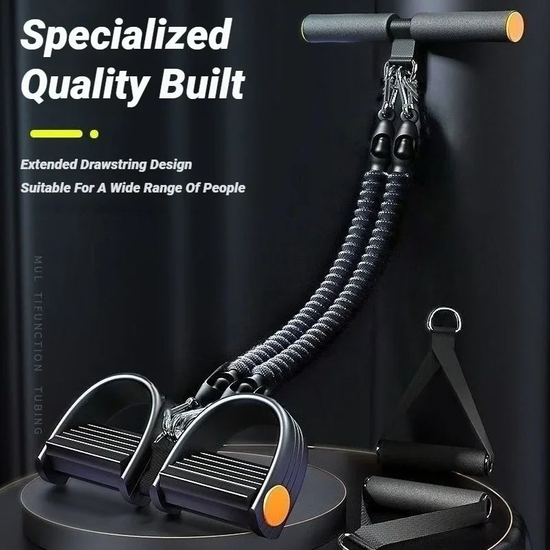 1pcPedal Tensioner for Home Fitness  Multifunctional Back Abdomen Ab Trainer for Men  Resistance Pull Exerciser