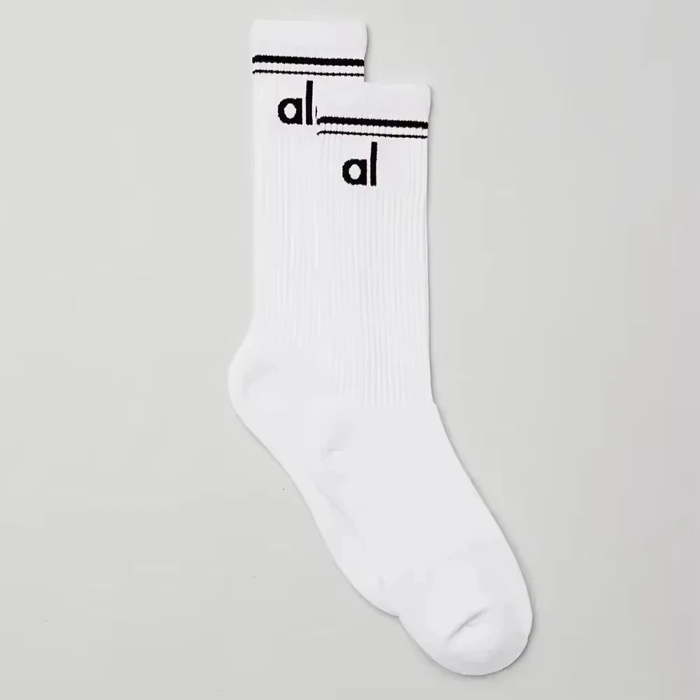 18cm Yoga Cotton Socks Mid-length Socks Pure Cotton Sock for Men and Women Four Seasons Sports Running Sock - You Offer