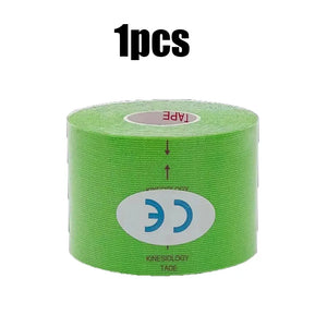1/6pcs Breathable Cotton Kinesiology Tape Sports Elastic Roll Adhesive Muscle Bandage Knee Elbow Protector Injury Pain Care Tape