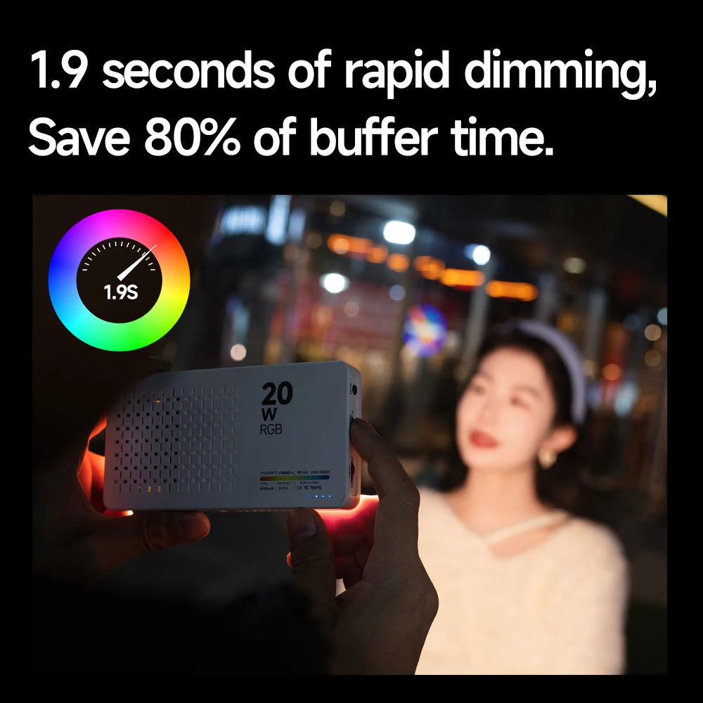 Mini Rechargeable R9PRO full-color RGB Camera Photography Fill light LED Portable Mobile Phone Selfie Live Broadcast Video Light