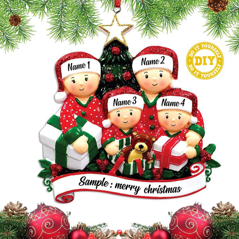 Christmas Pendant DIY Personal Family Christmas Decorations For Home 2023 Navidad Christmas Tree Hanging Ornament New Year 2024