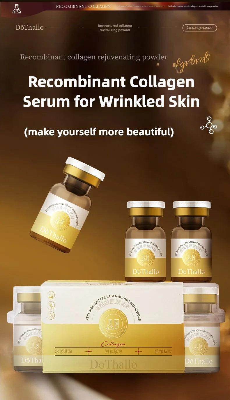 Recombinant Collagen Anti-wrinkle Essence Repair Firm Smooth Hyaluronic Acid Anti Wrinkle Aging Whitening Dark Spot Skin Care