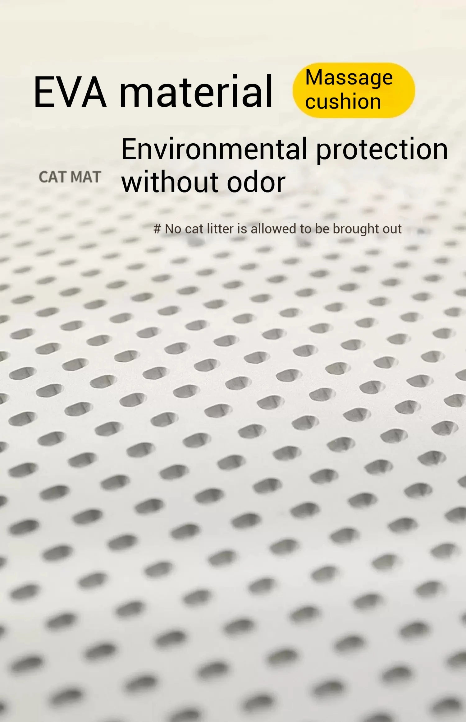 90x60CM Large Cat Litter Mat Waterproof Double Layer Non Slip Litter Box Tray Washable Durable Pet Toilet Sand Trapping Mat